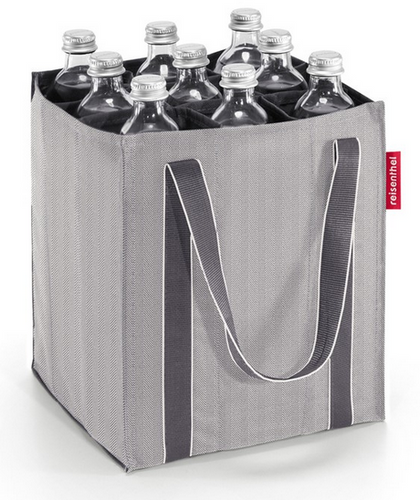 Torba bottlebag herringbone grey REISENTHEL
