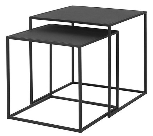 Zestaw 2 stolików FERA czarny BLOMUS