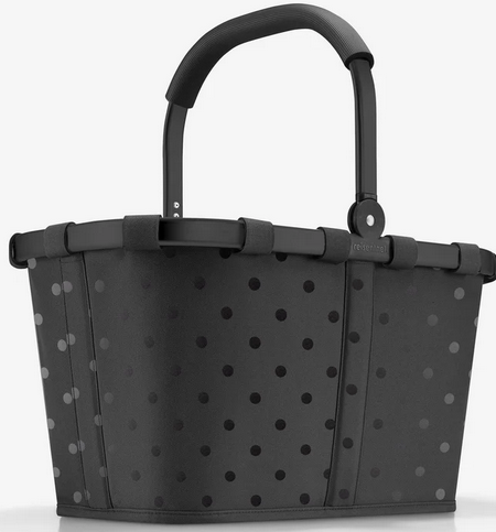 Koszyk carrybag frame glossy dots black REISENTHEL