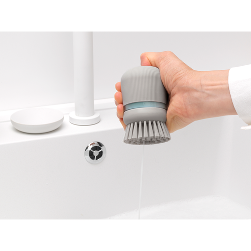 Szczotka z dozownikiem Mid Grey Brabantia