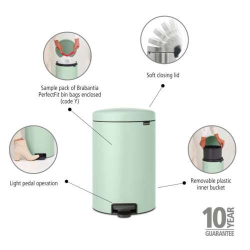 Kosz pedałowy NewIcon 20l Jade Green BRABANTIA