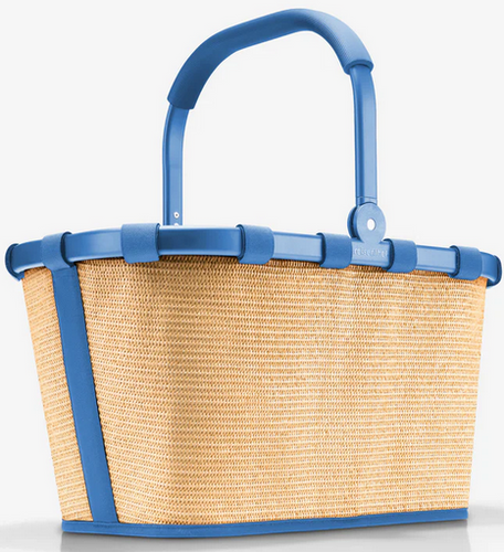 Koszyk carrybag raffia blue REISENTHEL