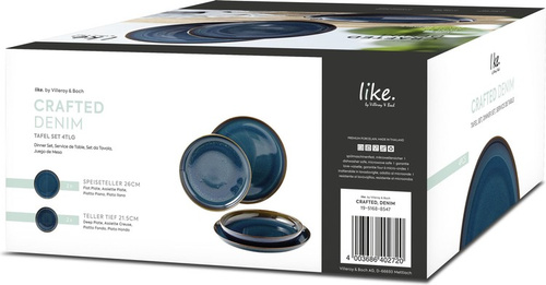 Zestaw śniadaniowy 6 el. (dla 2 osób) Crafted Denim VILLEROY BOCH