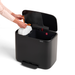 Kosz BO PEDAL BIN 11+23l czarny matowy BRABANTIA 