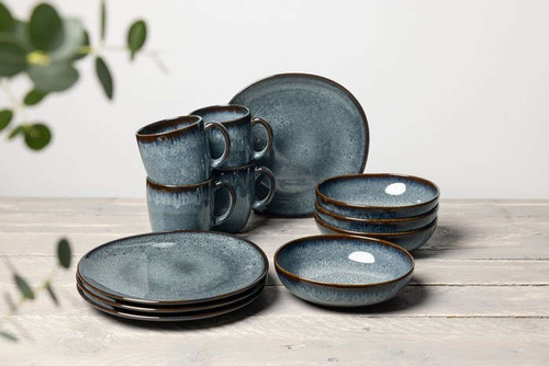 Zestaw śniadaniowy 12el. (4 os.) Lave Gris VILLEROY BOCH