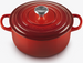 Brytfanna żeliwna okrągła 20 cm wiśniowa LE CREUSET