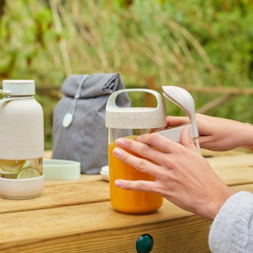 Pojemnik Jar To Go 600 ml beige LEKUE