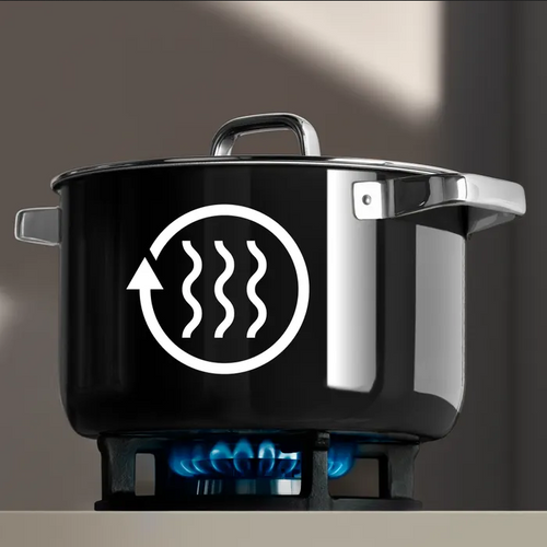 Rondel z pokrywką 16 cm Fusiontec Mineral Pro czarny WMF