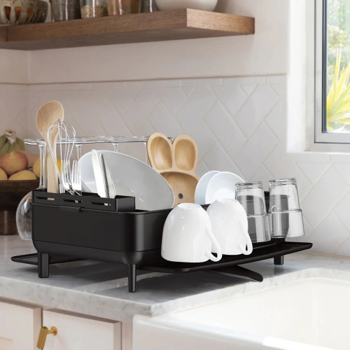 Suszarka do naczyń steel frame dishrack matte black SIMPLEHUMAN