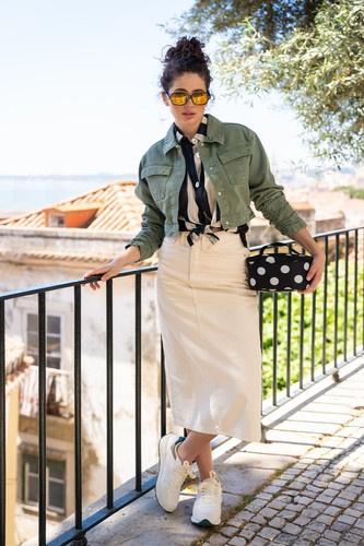 Torba coolerbag M pocket dots white REISENTHEL