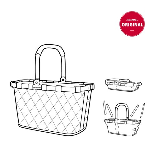 Koszyk Carrybag rhombus olive REISENTHEL