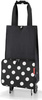 Wózekna zakupy foldabletrolley dots white REISENTHEL
