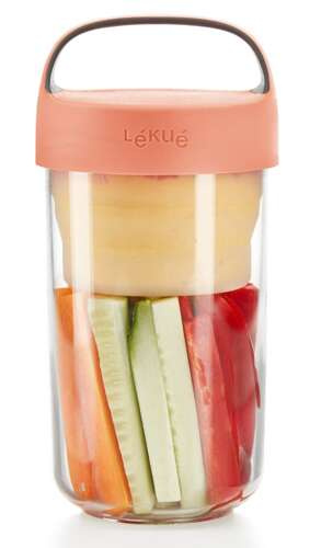 Pojemnik Jar To Go 600 ml coral LEKUE