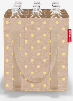 Torba bottlebag metallic dots coffee REISENTHEL