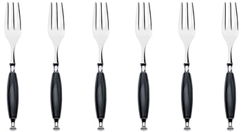 Zestaw 6 widelczyków do ciasta Country Black BUGATTI