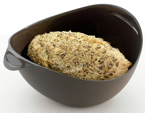 Forma do wyrabiania i pieczenia chleba M silikonowa brązowa LEKUE