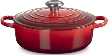 Garnek żeliwny 24 cm Gourmet wiśniowy LE CREUSET
