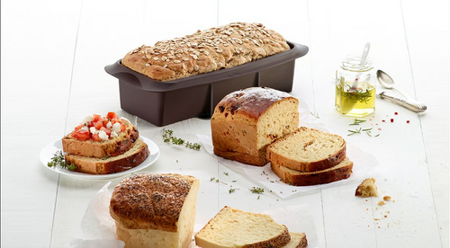 Forma do pieczenia chleba 25 cm silikonowa brązowa LEKUE