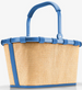 Koszyk carrybag raffia blue REISENTHEL