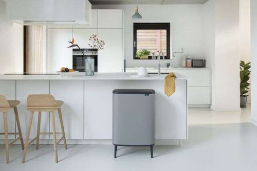 Kosz BO Touch Bin Hi 2x30 l  Mineral Concrete Grey BRABANTIA