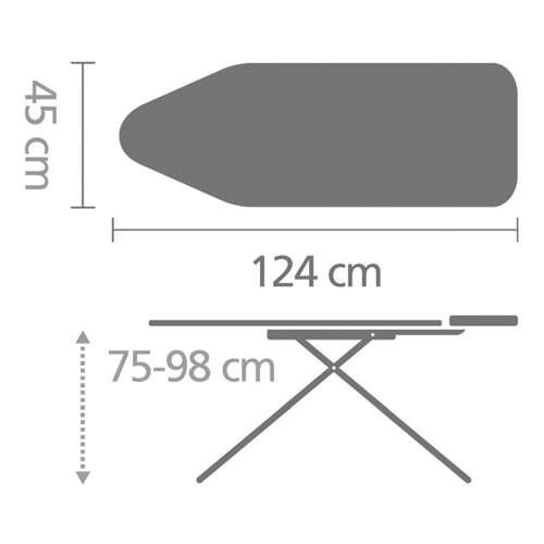 Deska do prasowania PerfectFlow rozmiar C (124x45cm) Spring Bubbles BRABANTIA 