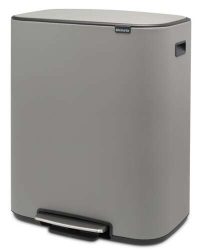 Kosz Bo Pedal Bin 60l szary betonowy powłoka mineralna BRABANTIA
