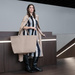 Torba shopper XL herringbone mokka REISENTHEL