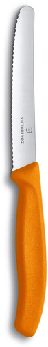 Nóż ząbkowany 11cm Swiss Classic pomarańczowy VICTORINOX