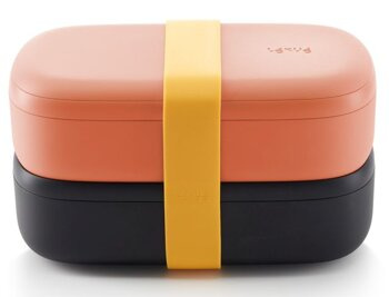 LunchBox To Go 2x500 ml różowy LEKUE