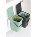 Kosz szafkowy Sort & Go 2 x 16l Jade Green/Grey BRABANTIA