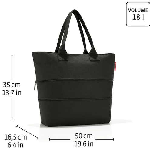 Torba Shopper E1 herringbone grey REISENTHEL