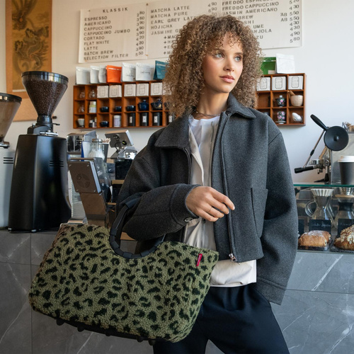 Torba na zakupy loopshopper M teddy leo olive REISENTHEL