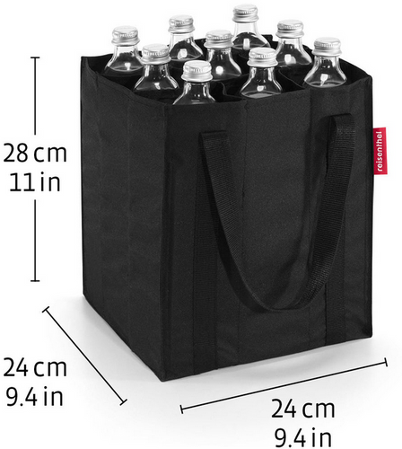 Torba na butelki bottlebag herringbone mokka REISENTHEL