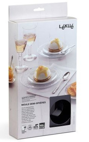 Forma so pieczenia półkule (6sztuk) silikonowa czarna LEKUE
