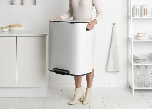 Kosz Bo Pedal Bin 2x30 l biały BRABANTIA 