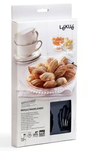 Forma do pieczenia Magdalenek silikonowa czarna LEKUE