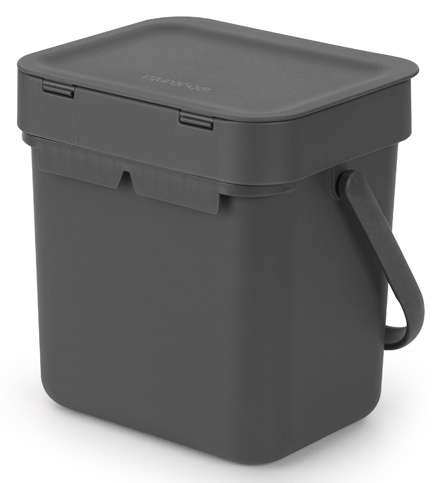 Kosz Sort & Go 3l Dark Grey BRABANTIA