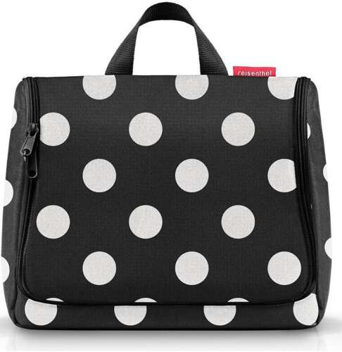 Kosmetyczka  toiletbag XL dots white REISENTHEL