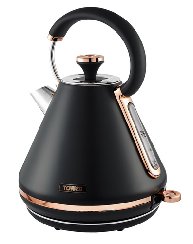 Czajnik Cavaletto 1,7l Black/ Rose Gold TOWER 