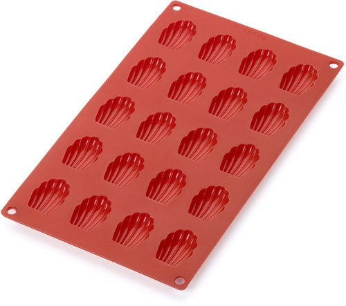 Forma do pieczenia mini Magdalenek silikonowa czerwona LEKUE