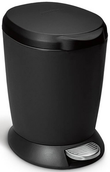 Kosz na śmieci 6l pedałowy czarny SIMPLEHUMAN