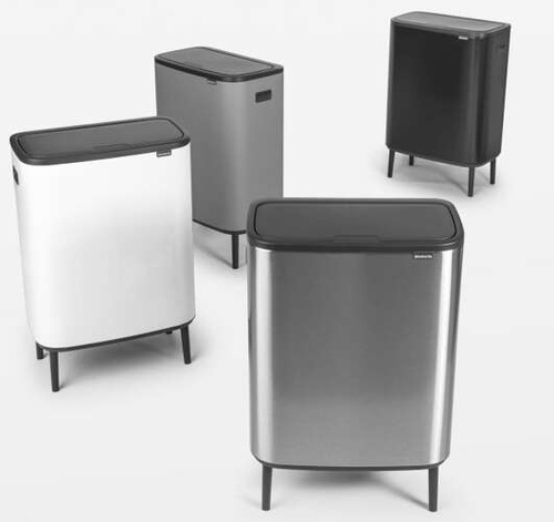 Kosz BO Touch Bin Hi 60 l Mineral Concrete Grey BRABANTIA