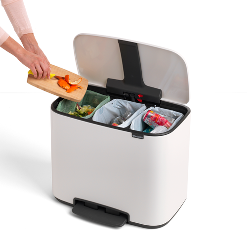 Kosz BO PEDAL BIN 3 x11l biały BRABANTIA