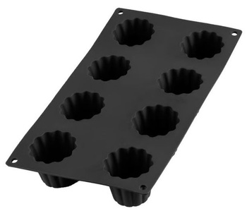 Forma do pieczenia Cannele silikonowa czarna LEKUE