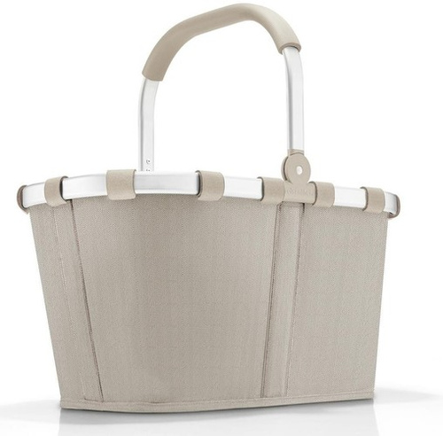 Koszyk carrybag herringbone sand REISENTHEL