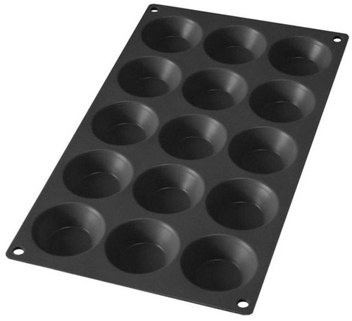 Forma do pieczenia tartaletek (15 sztuk) silikonowa czarna LEKUE