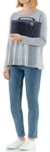 Kosmetyczka cosmetic case rhombus midnight gold REISENTHEL