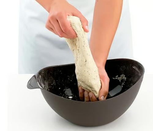 Forma do wyrabiania i pieczenia chleba M silikonowa brązowa LEKUE