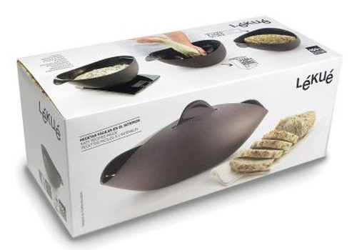 Forma do wyrabiania i pieczenia chleba L silikonowa brązowa LEKUE