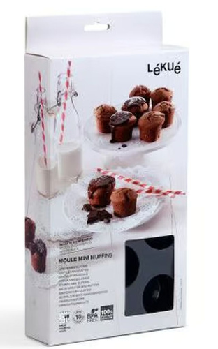 Forma na mini muffiny (11 sztuk) silikonowa czerwona LEKUE